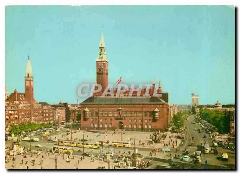 CPA Copenhagen The Town Hall and the Palace Hôtel to the left and the Hôtel Euro