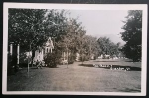 Mint Vintage The Adams Brandon Vermont Real Photo Postcard RPPC