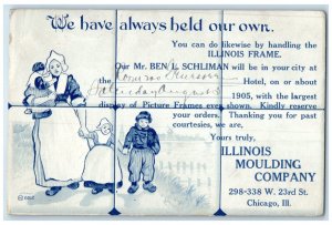 1905 Dutch Mother And Children Illinois Moulding Co. Chicago Illinois Postcard