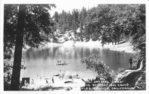 Beautiful Crystal Lake Los Angeles California Frasher Camp Photo Postcard 20-41