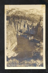 RPPC NORTH IDAHO MOUNTAIN RANGE CABINET GORGE VINTAGE REAL PHOTO POSTCARD