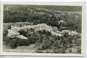 The Greenbrier Hotel Aerial View White Sulphur Springs WV RPPC postcard