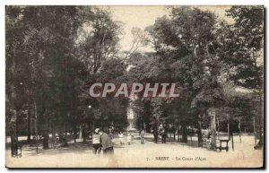 Old Postcard Brest courses Ajot