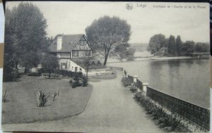 Belgium Liege Confluent de l'Ourthe et de la Meuse - posted 1921 