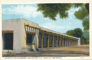 Santa Fe NM, New Mexico - Palace of Governors Erected in 1605 - WB