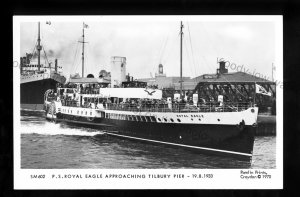 F2864 - Paddle Steamer - Royal Eagle - at Tilbury c1933 - Pamlin postcard