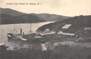 B86278 german coal wharf ship bateaux st thomas virgin islands caribbean