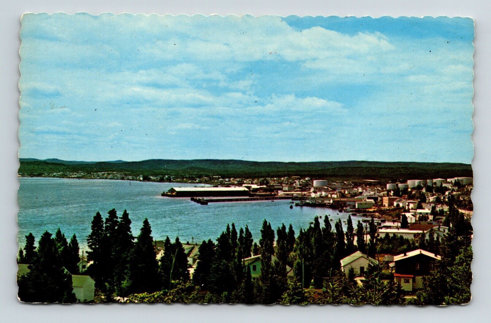 Lewisporte Newfoundland Canada Scenic Aerial View Harbor Chrome