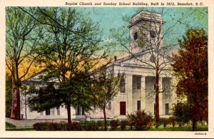 South Carolina Beaufort Baptist Church and Sunday School Building Curteich