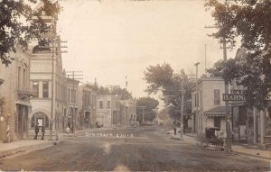 Sun Prairie Wisconsin Street Scene Real Photo Vintage Postcard AA51380