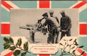 Mint Paris France WW1 PPC Postcard New Weapons for use against Submarines