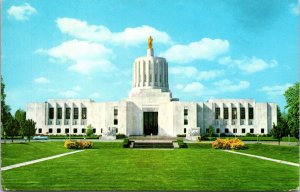 Oregon State Capitol Salem OR Postcard PM Otis OR Cancel WOB Note VTG Vintage 