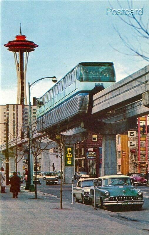 WA, Seattle, Washington, Worlds Fair, Monorail, Space Needle, Mike Roberts