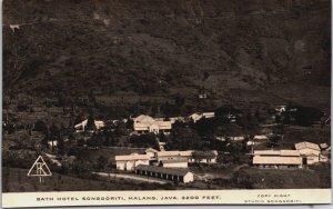 Indonesia Bath Hotel Songgoriti Malang Java Vintage RPPC C080