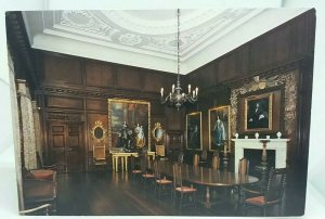 Vtg Postcard Paintings In The Council Chambers at Royal Hospital Chelsea London