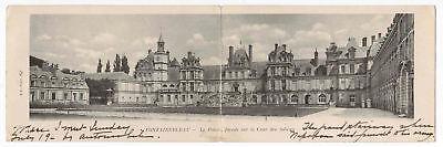 Le Palais Fontainebleau France Bifold 1903 postcard
