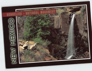 Postcard Graceful Falls Bandelier National Monument New Mexico USA