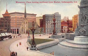 Monument Place Looking NorthEast From Market - Indianapolis, Indiana IN