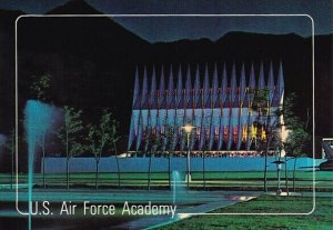 Cadet Chapel At Night U S Air Force Academy Colorado Springs Colorado 1989