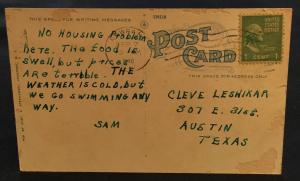 Postcard Used Olcott Beach Hotel Olcott, NY LB