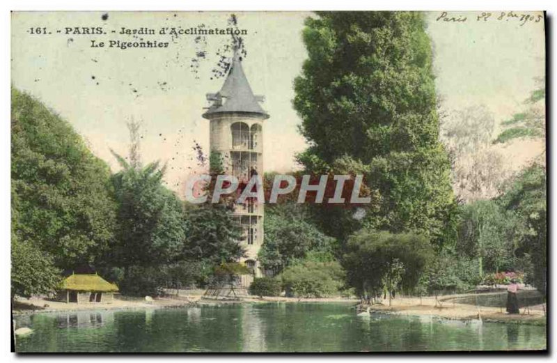 Old Postcard Paris Jardin d & # 39Acclimatation The Dovecote