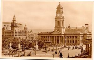 Post Office, Durban South Africa Vintage Postcard H25