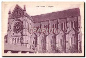 Old Postcard The Church Challans