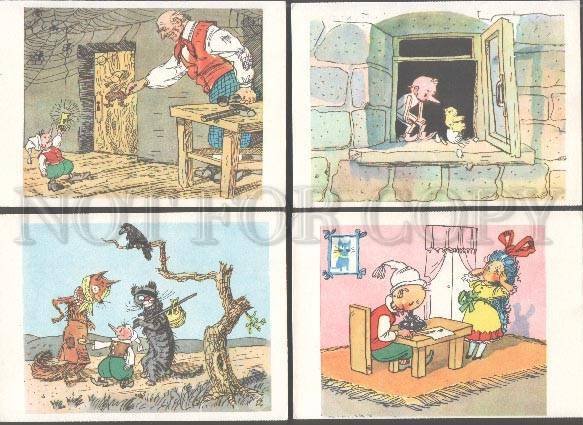 103219 Funny PINOCCHIO by KANEVSKY Collection of 12 color PCs