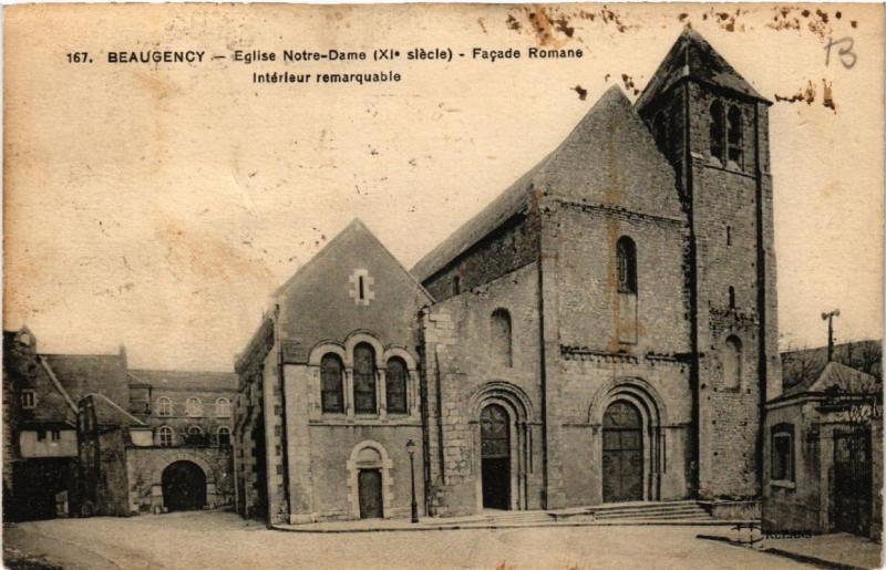 CPA BEAUGENCY Eglise Notre-Dame Facade Romane (607420)