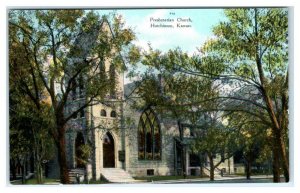 HUTCHINSON, Kansas KS ~ PRESBYTERIAN CHURCH c1910s Reno County Postcard