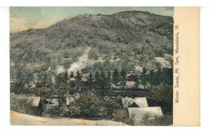 VT - Woodstock. Winter Scene, Mount Tom