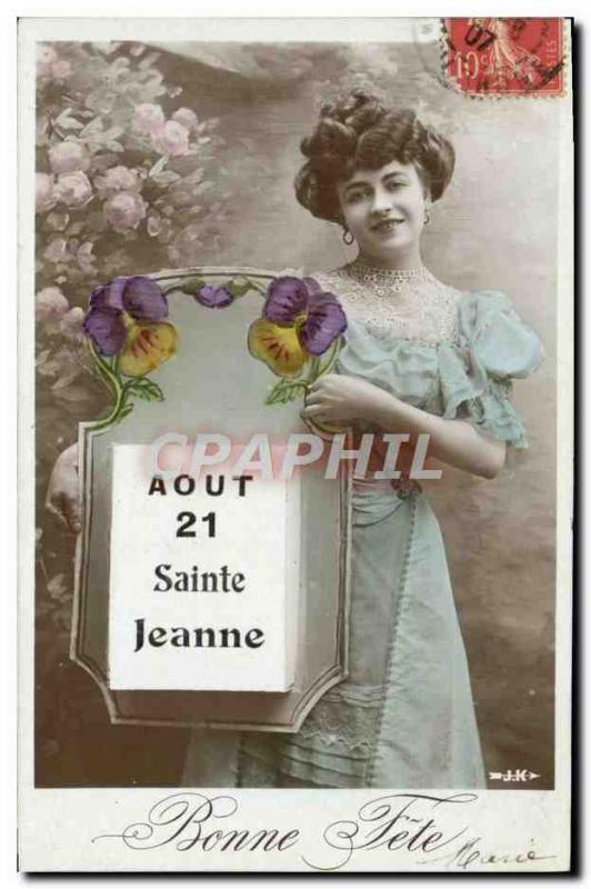 Old Postcard Jeanne Surname