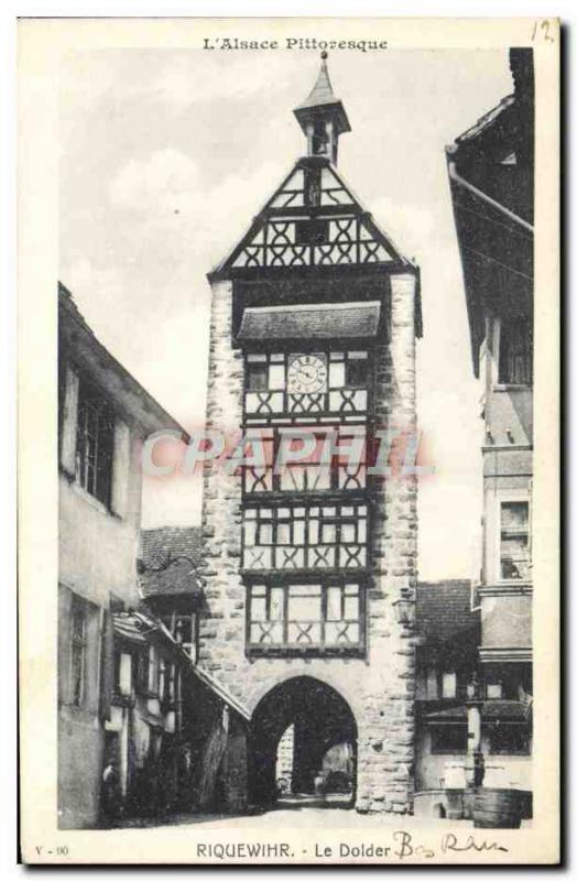 Old Postcard Riquewihr The Dolder