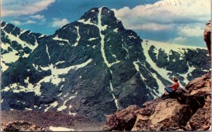 Vtg 1950s Mt Holy Cross Rocky Mountains Red Cliff Colorado Postcard