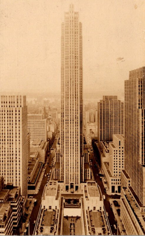 New York City Rockefeller Center 1942 Real Photo