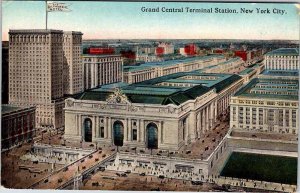 Postcard TRAIN STATION SCENE New York City New York NY AN2905