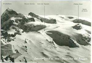 Italy, Cervinia Breuil, m. 2050, Panorama dal Furggen unused real photo Postcard