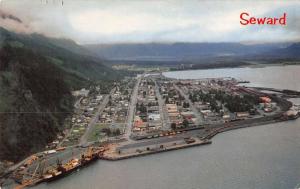 seward alaska and railroad L4483 vintage postcard