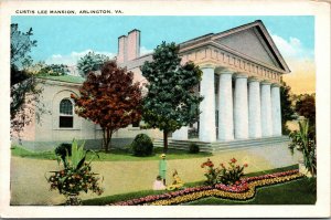 Vtg 1920s Custis Lee Mansion Robert E Mary Arlington Virginia VA Postcard