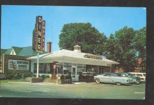 EMPORIA VIRGINIA EMPORIA DINER RESTAURANT OLD CARS ADVERTISING POSTCARD