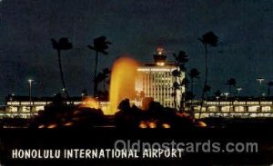 Honolulu International Airport, HI USA Airport 1968 light wear, postal used 1968