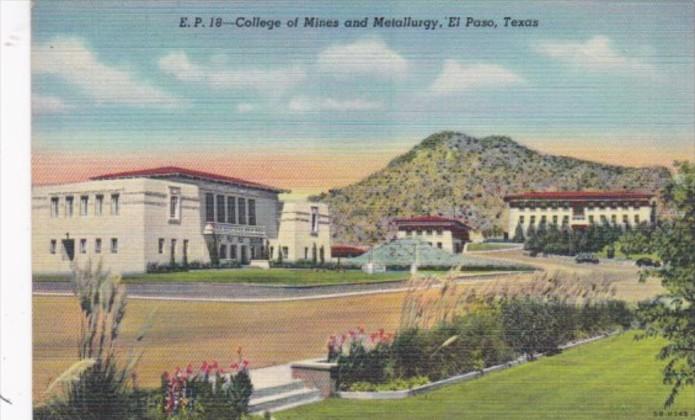 Texas El Paso School Of Mines and Metallurgy Curteich