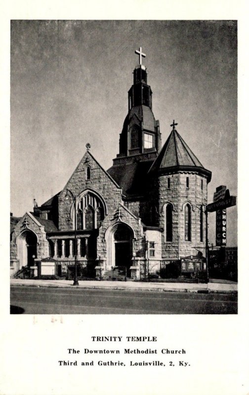 Kentucky Louisville Trinity Temple Downtown Methodist Church 1954