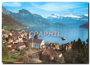 Modern Postcard Weggis Vierwaldstattersee Lake of Lucerne
