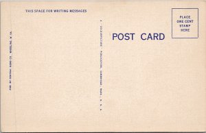 WV Market Street Looking South Wheeling West Virginia Postcard Z29