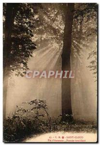 Postcard Old St Cloud End of & # 39Automne Prime fog