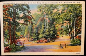 Vintage Postcard 1944 Golden Beach State Camp, Raquette Lake, Adirondacks, NY