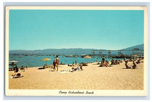 Vintage Camp Richardsons Beach Tahoe, California. P129E