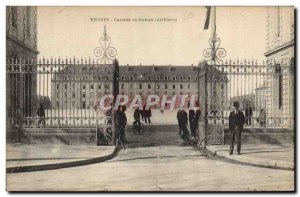 Postcard Old Army Barracks Rennes Guines Artillery