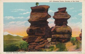 Colorado Springs CO, Colorado - Siameses Twins in Garden of the Gods - WB